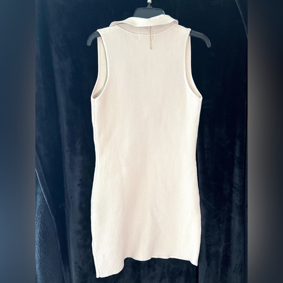 🤎HOUSE OF HARLOW Ribbed Collared Dress Sculpt Knit Polo Dress-SZ M🤎NWT - Picture 14 of 16